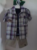 Conjunto camisa xadrez